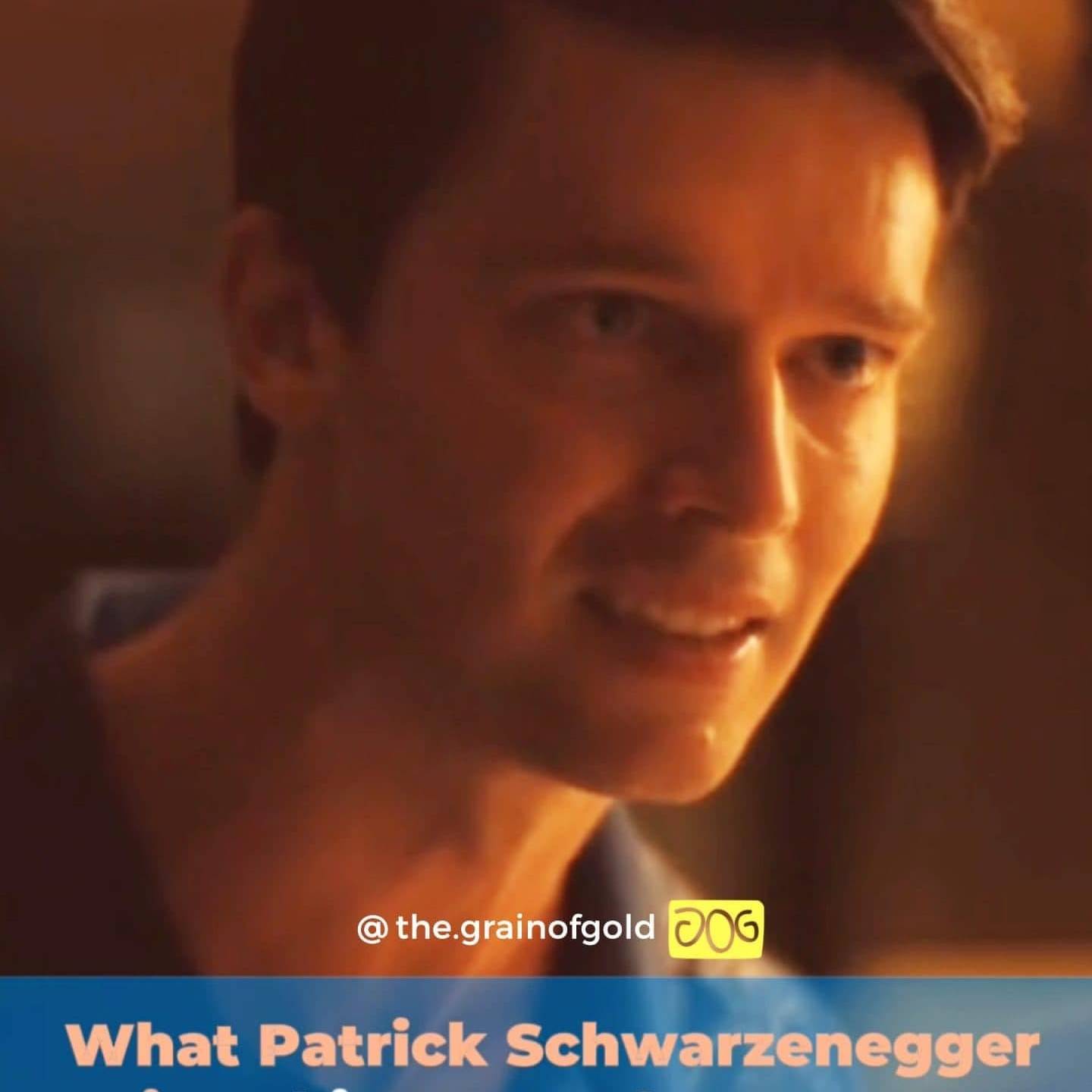 Patrick Schwarzenegger from White Lotus looks anxious, conveying a tense moment.