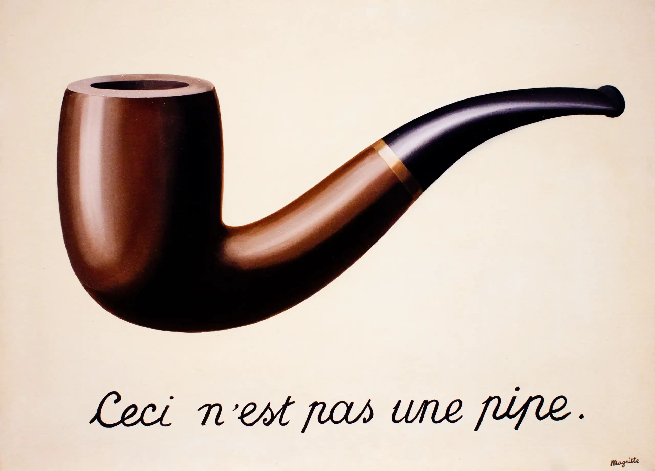 Pipe with French text 