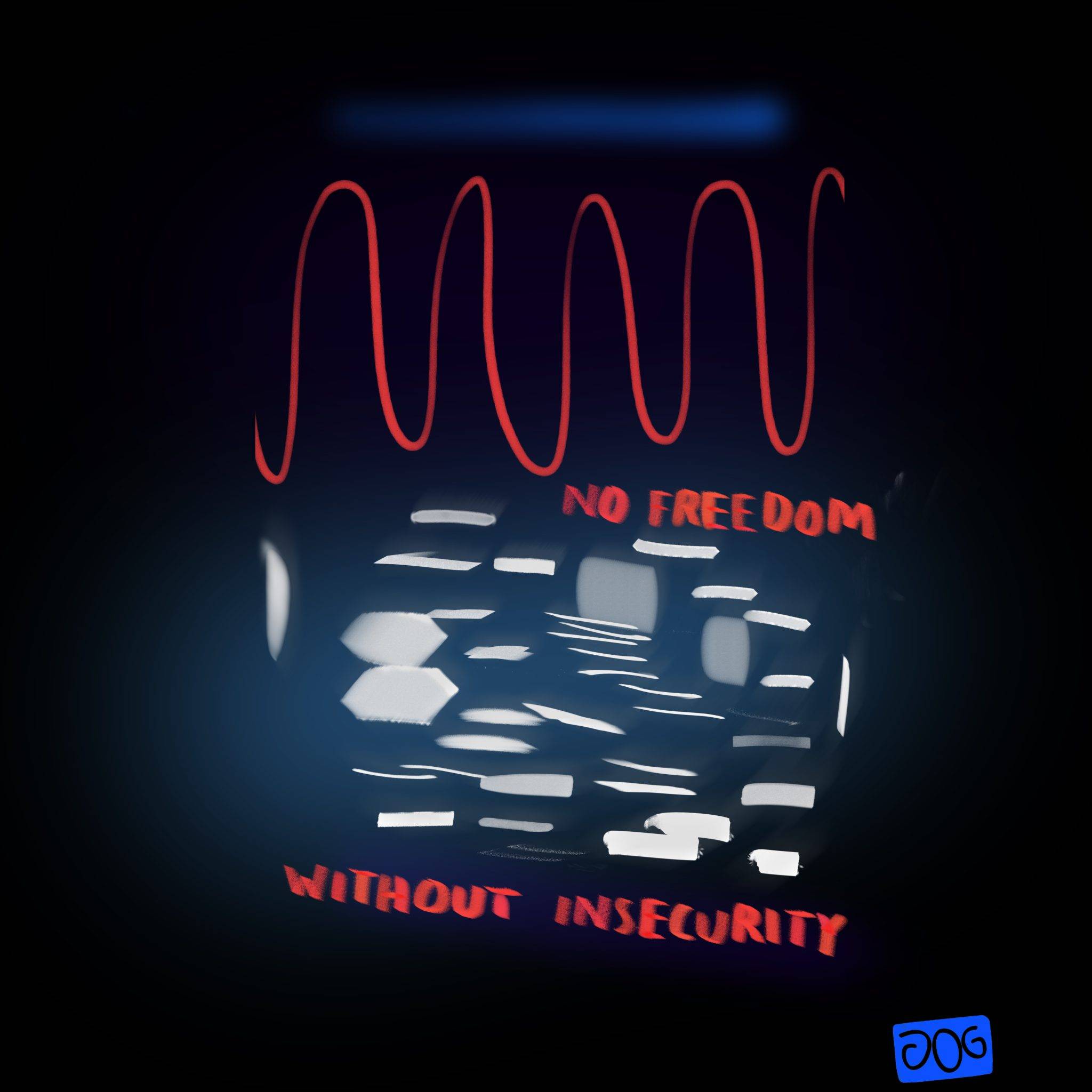 Neon sign with the message 