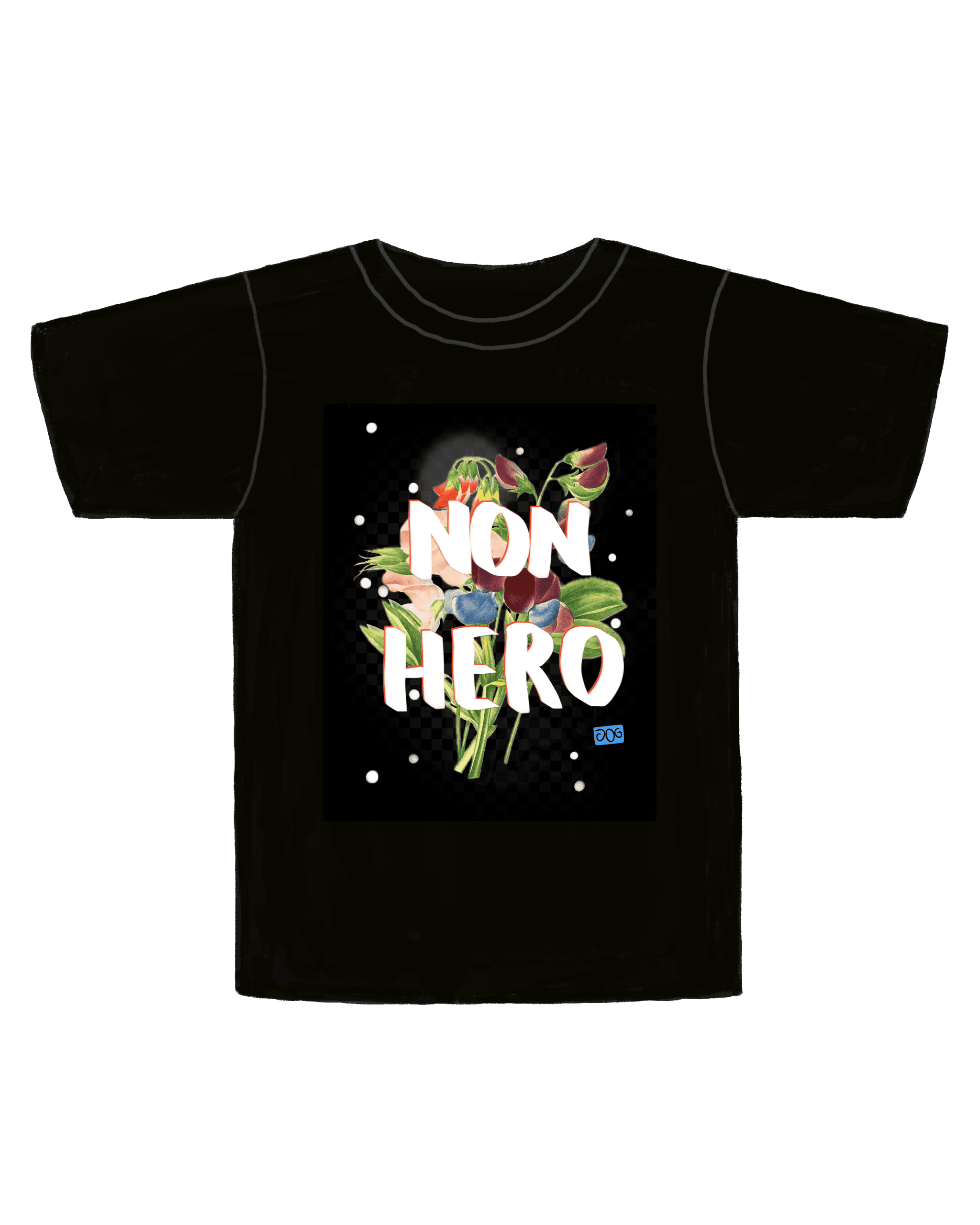 Black T-shirt with 
