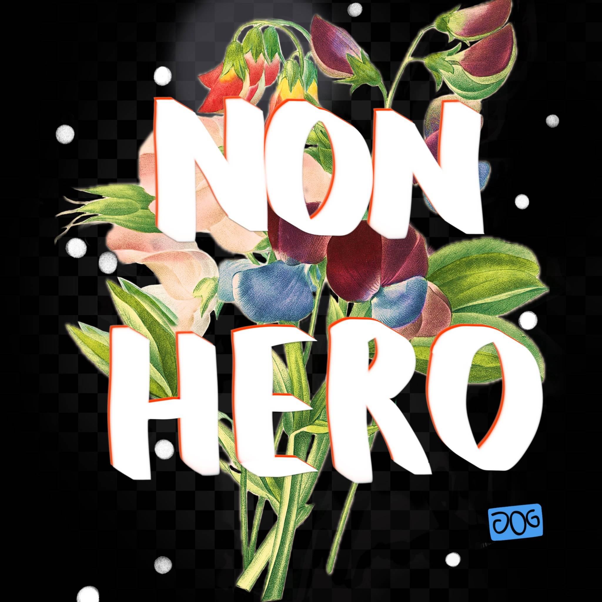 Artistic floral design with bold 