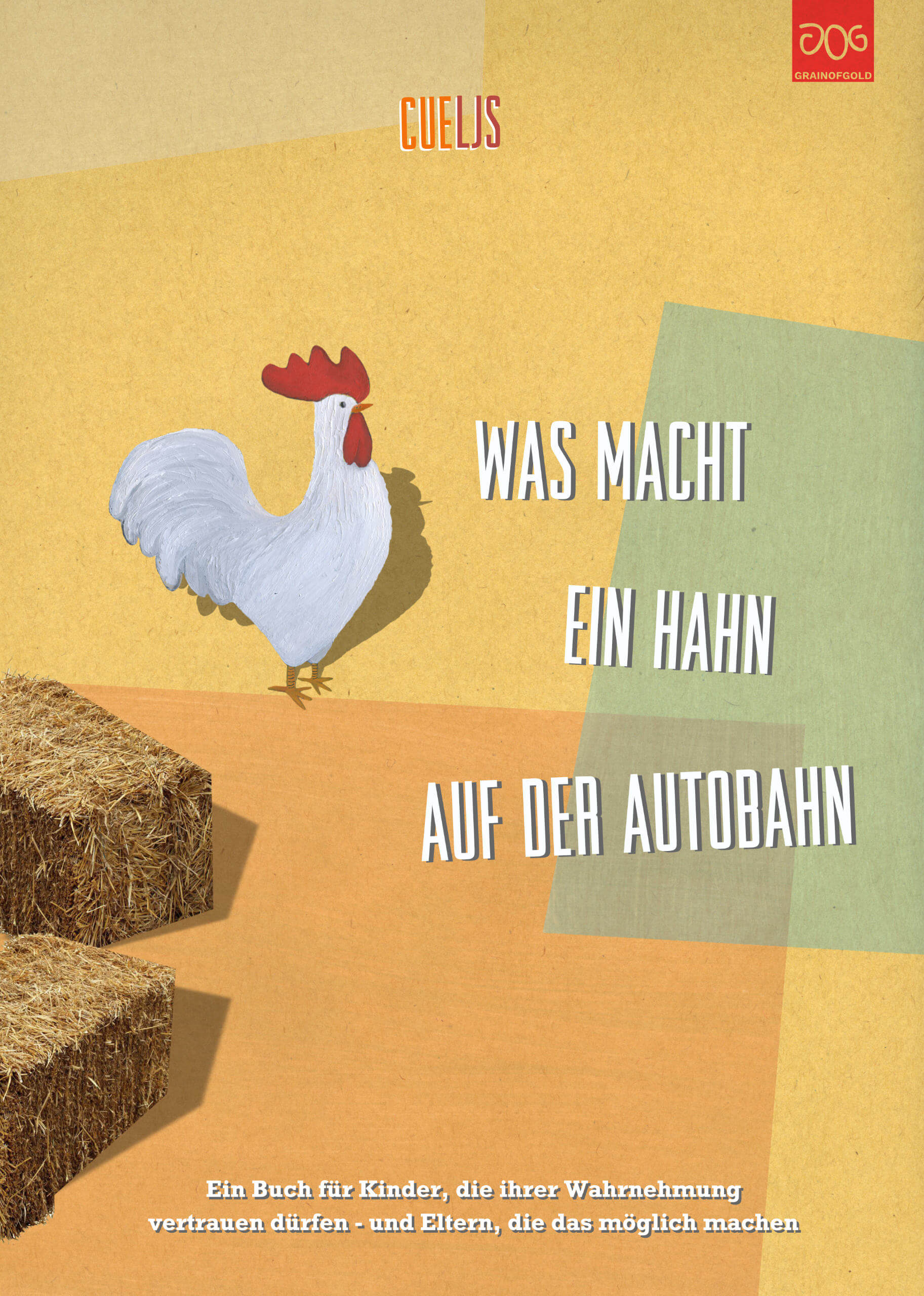 Illustration of a rooster with text about cuckoos and autobahns.