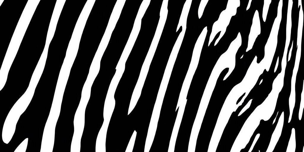 Close-up of zebra stripes showcasing black and white pattern.